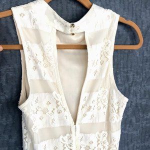 ASTR The Label white lace romper
